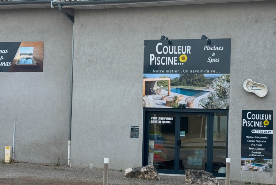 Magasin Couleur Piscine, la côte Saint-André