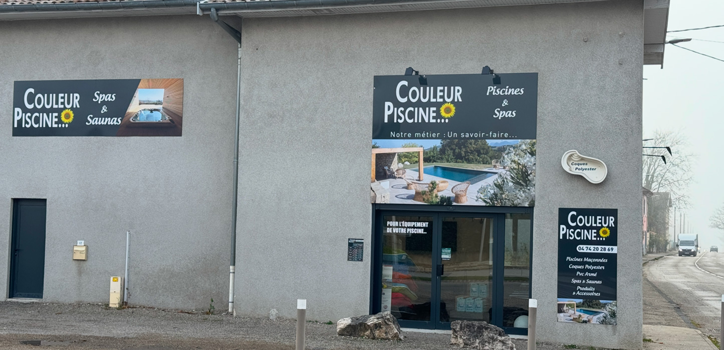 Magasin Couleur Piscine, la côte Saint-André