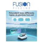 Ideal pour piscine hors-sol Aiper Scuba 800 Robot Nettoyeur de Piscine