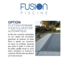 Option filet hivernage couverture piscine solaire Bellasun hors sol