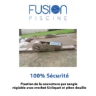 Securite fixation de la couverture EDEN par sangle reglable