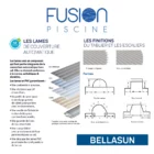 lames couverture et finition tabler volet piscine solaire Bellasun hors sol