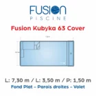 Fusion Kubyka 63 Cover - 7,30 m x 3,50 m x 1,50 m