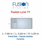 Fusion Lyra 77 - 7,00 m x 3,60 x 1,50 m - Ceramic