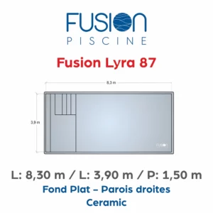 Fusion Lyra 87 - 8,30 m x 3,90 x 1,50 m - Ceramic