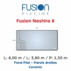 Fusion Nashira 8 - 8,00 m x 3,80 m x 1,50 m - Ceramic