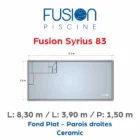 Fusion Syrius 83 - 8,30 m x 3,90 m x 1,50 m - Ceramic