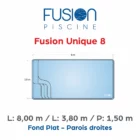 Fusion Unique 8 - 8,00 m x 3,80 m x 1,50 m