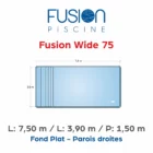 Fusion Wide 75 - 7,50 m x 3,90 m x 1,50 m