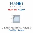 MDP Iris - 3,00 m x 3,00 m x 1,40 m - Ceramic