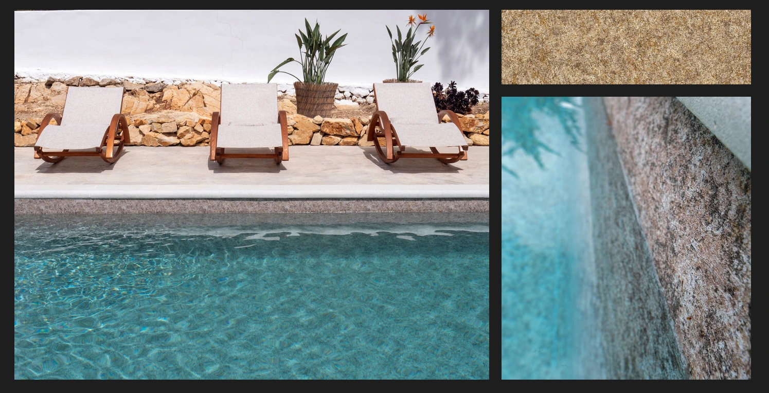 Photo Aquasense Granit Gold mis en eau