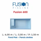 Piscine coque Fusion 600