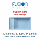 Piscine coque Fusion 650 Volet Immergé