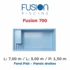 Piscine coque Fusion 700