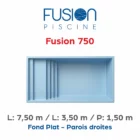 Piscine coque Fusion 750