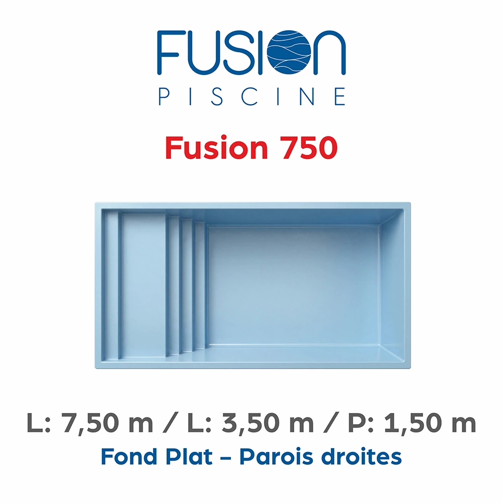 Piscine coque Fusion 750
