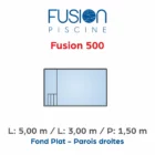 Piscine coque polyester Fusion 500
