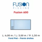 Piscine coque polyester Fusion 600