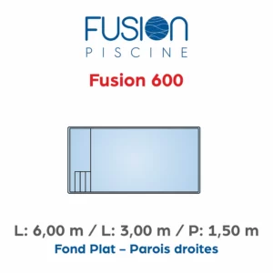 Piscine coque polyester Fusion 600