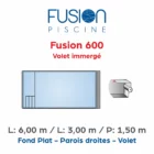 Piscine coque polyester Fusion 600 Volet immergé