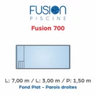 Piscine coque polyester Fusion 700