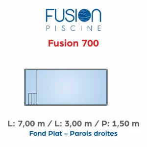 Piscine coque polyester Fusion 700