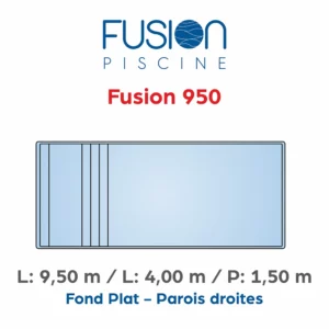 Piscine coque polyester Fusion 950