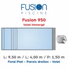 Piscine coque polyester Fusion 950 Volet immergé