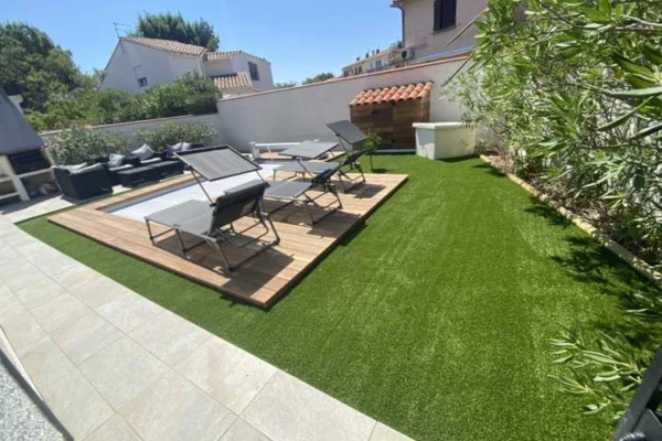 Aménagement extérieur piscines Art Piscines 66 Villemolaque Perpignan