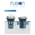 Dimensions électrolyseur au sel sel in modèles CL-SL75 - CL-SL90