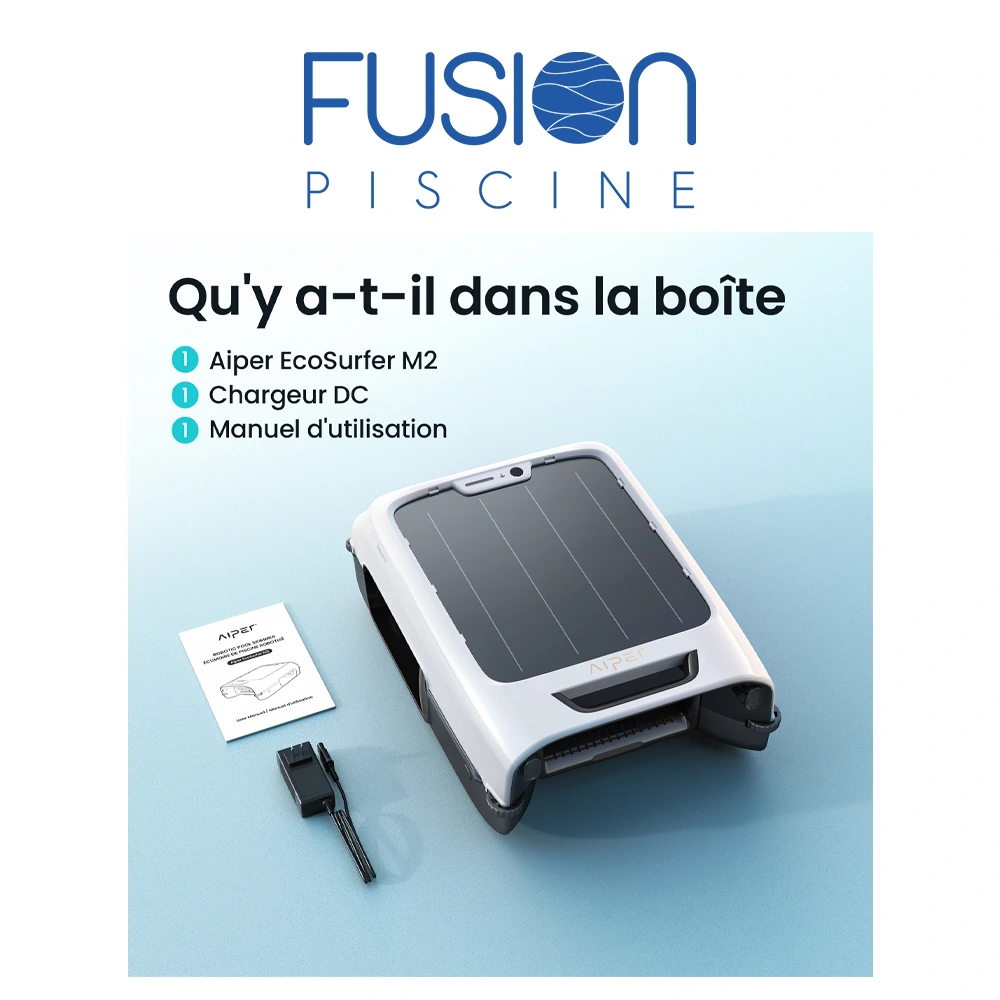 EcoSurfer M2 contenu de la boite du robot automatique
