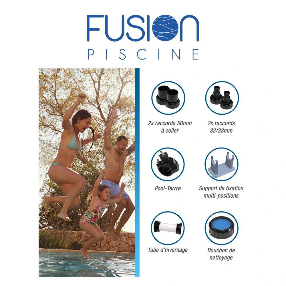 Equipements fournis pour electrolyseur piscine sel in