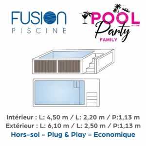 Piscine Hors-sol Pool Party Family By Fusion