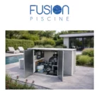 Abri technique pour matériel piscine double latéral