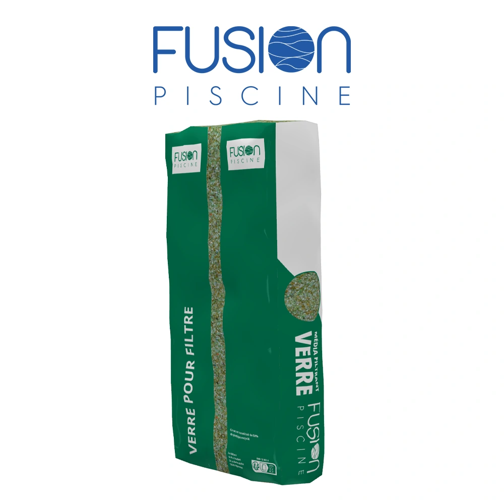 Charge filtrante écologique fabriquée à partir de verre recyclé