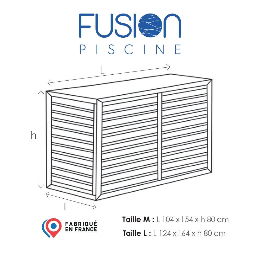 Dimensions du caisson d'habillage de pompe à chaleur piscine