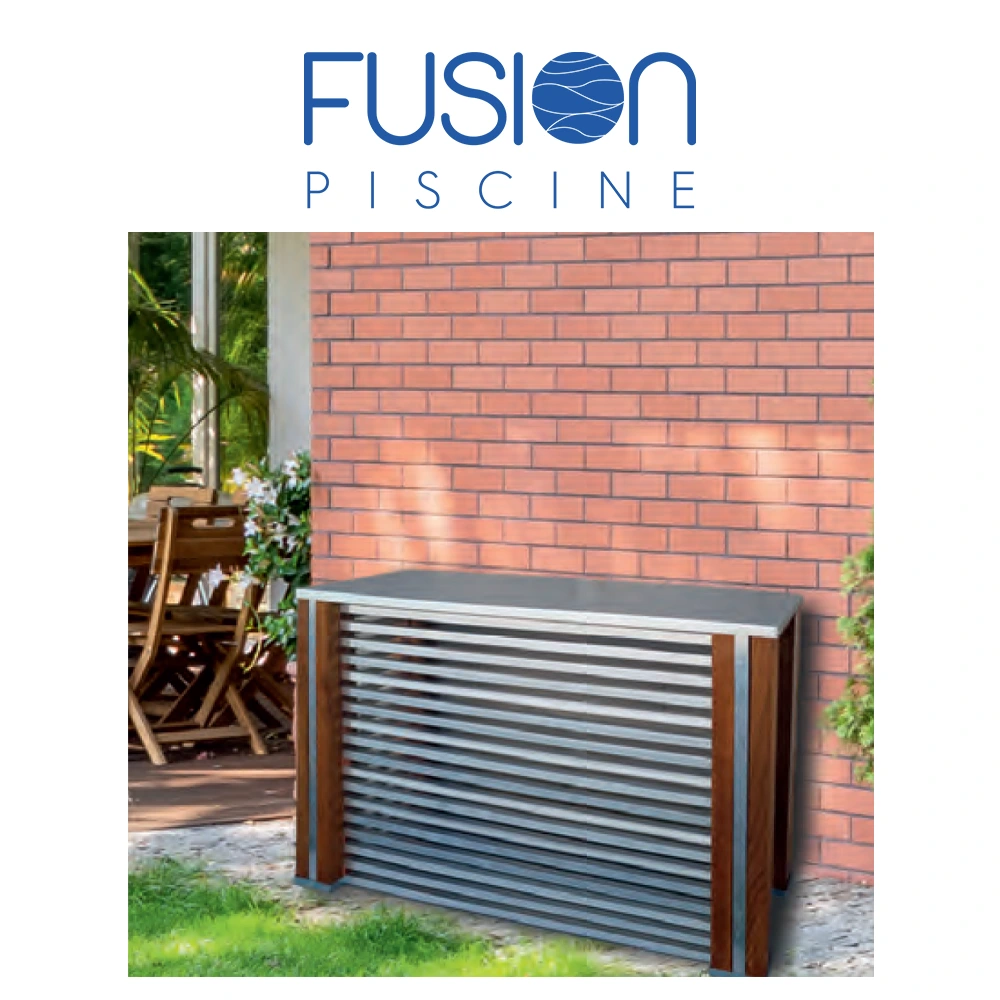 Habillage design pompe à chaleur piscine Habillage design pompe à chaleur piscine