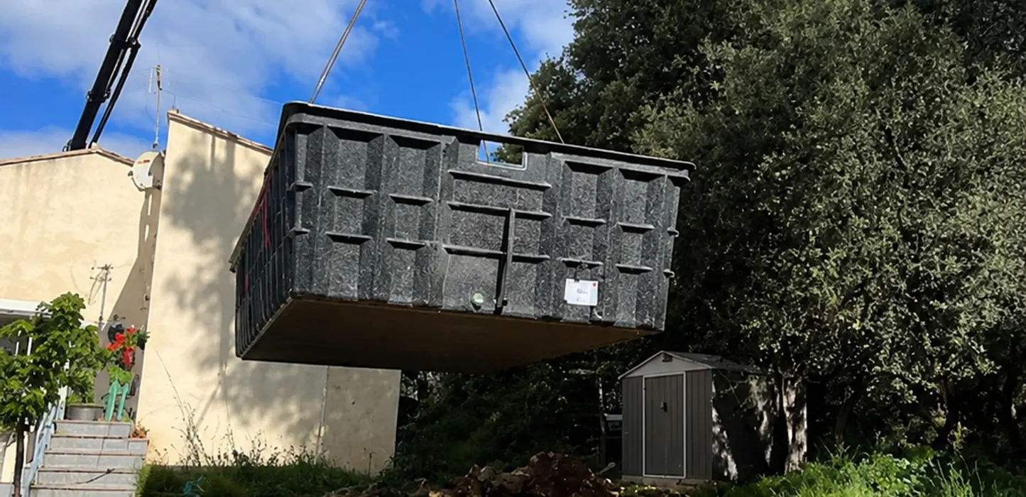 Installation piscine coque